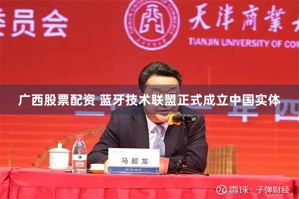 广西股票配资 蓝牙技术联盟正式成立中国实体