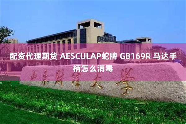 配资代理期货 AESCULAP蛇牌 GB169R 马达手柄怎么消毒