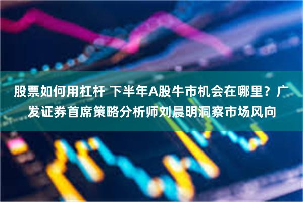 股票如何用杠杆 下半年A股牛市机会在哪里？广发证券首席策略分析师刘晨明洞察市场风向