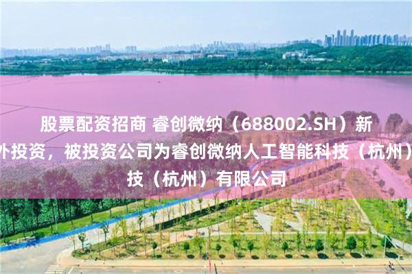 股票配资招商 睿创微纳（688002.SH）新增一起对外投资，被投资公司为睿创微纳人工智能科技（杭州）有限公司
