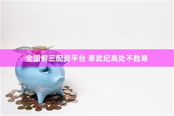 全国前三配资平台 寒武纪高处不胜寒