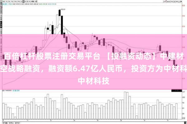 百倍杠杆股票注册交易平台 【投融资动态】中建材航空战略融资，融资额6.47亿人民币，投资方为中材科技