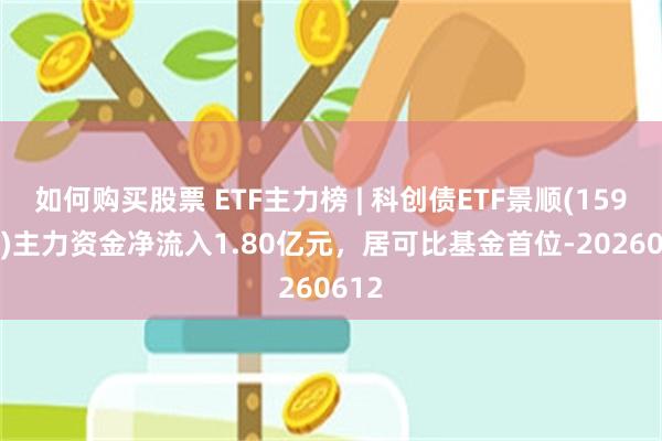 如何购买股票 ETF主力榜 | 科创债ETF景顺(159400)主力资金净流入1.80亿元，居可比基金首位-20260612