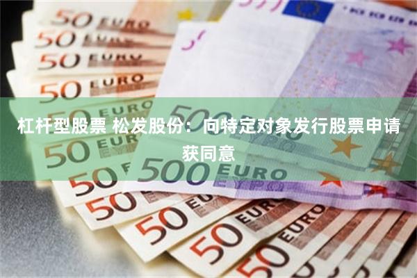 杠杆型股票 松发股份：向特定对象发行股票申请获同意