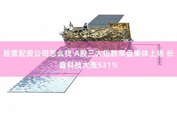 股票配资公司怎么找 A股三大指数早盘集体上扬 长鑫科技大涨531%