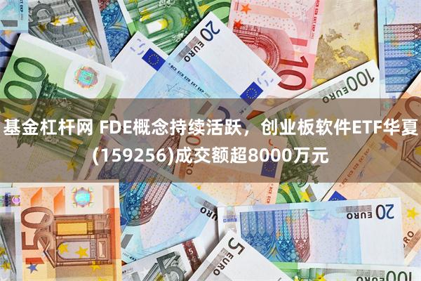 基金杠杆网 FDE概念持续活跃，创业板软件ETF华夏(159256)成交额超8000万元