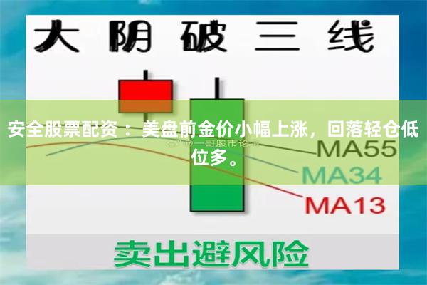安全股票配资 ：美盘前金价小幅上涨，回落轻仓低位多。