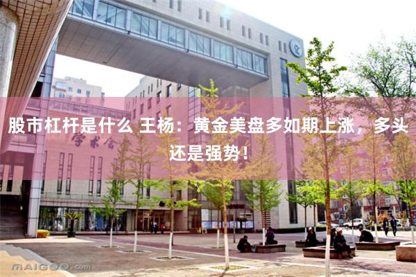 股市杠杆是什么 王杨：黄金美盘多如期上涨，多头还是强势！