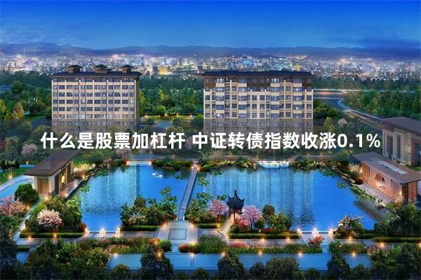 什么是股票加杠杆 中证转债指数收涨0.1%