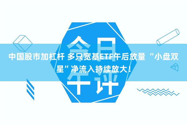 中国股市加杠杆 多只宽基ETF午后放量 “小盘双星”净流入持续放大！